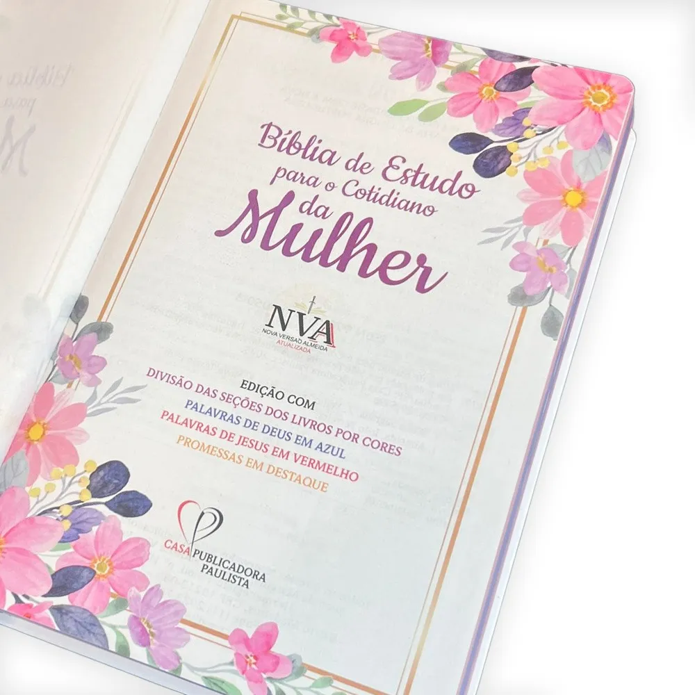 Bíblia de Estudo para o Cotidiano da Mulher NVAA | Capa Dura | Nova Versão Almeida Atualizada | Editora CPP - Imagem 4
